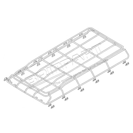 GALERIE DE TOIT POUR DEFENDER 110 STATION WAGON