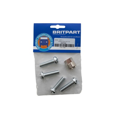KIT BOULONS POUR ACCESSOIRES AVEC ANTIVOL TAILLE M10x35